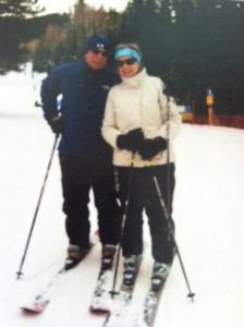 Couple on Skiis