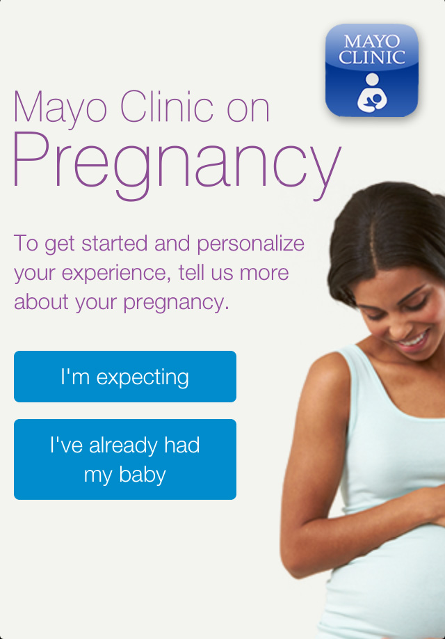 iPhone Pregnancy App graphic of pregnant woman in white sleeveless shirt 