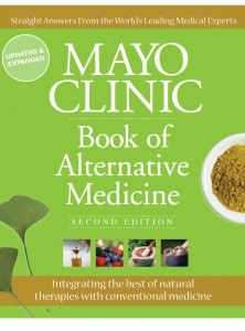Green book cover of the Mayo Clinic Book of Alternative Medicine