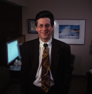 Dr. Charles Adler photographed in office setting