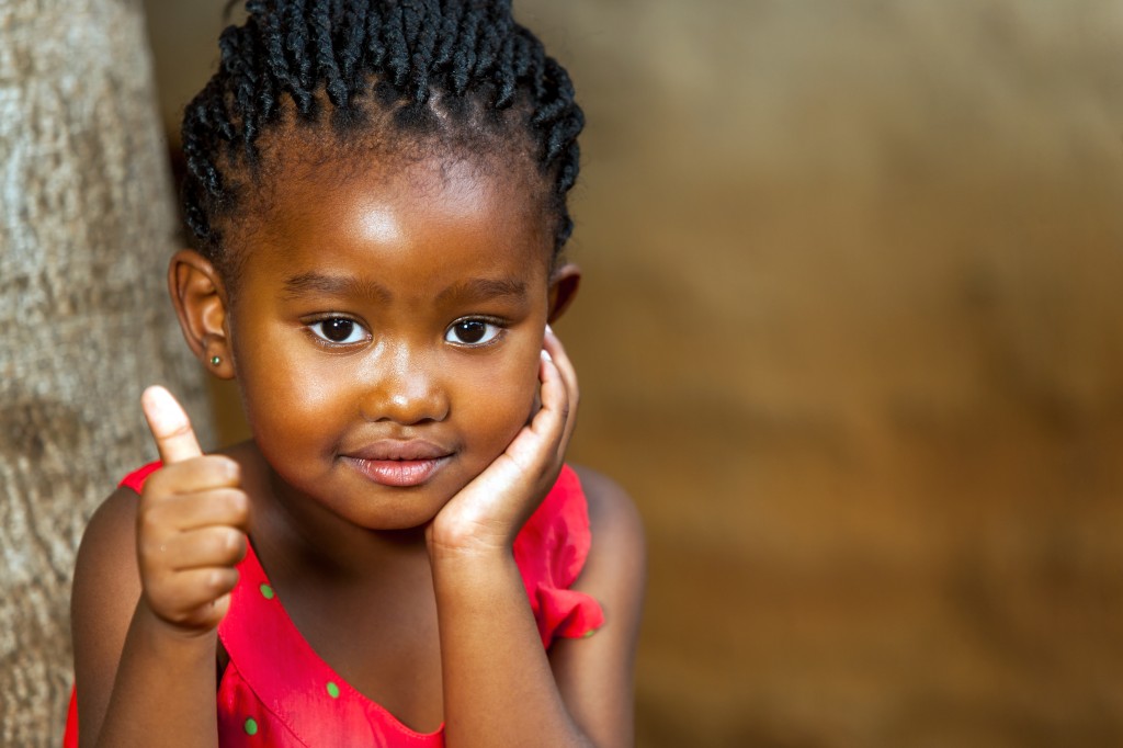 young African American girl