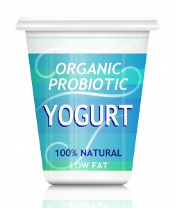 nutrtitional probiotics yogurt label