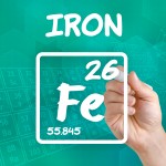 Símbolo del hierro como elemento químico
