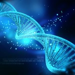 Ilustración digital de la estructura del ADN