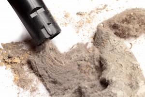 Vacuuming dust