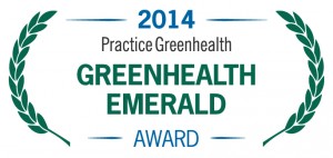 Greenhealth Emerald Award 2014 logo