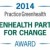Greenhealth Practice for Change Award logo