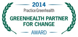 Greenhealth Practice for Change Award logo