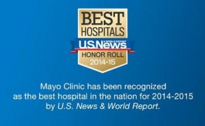 Insignia de la calificación de los mejores hospitales de EE. UU.