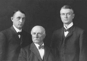 Photo of Drs. William Mayo, Charles Mayo, and William Worrall Mayo