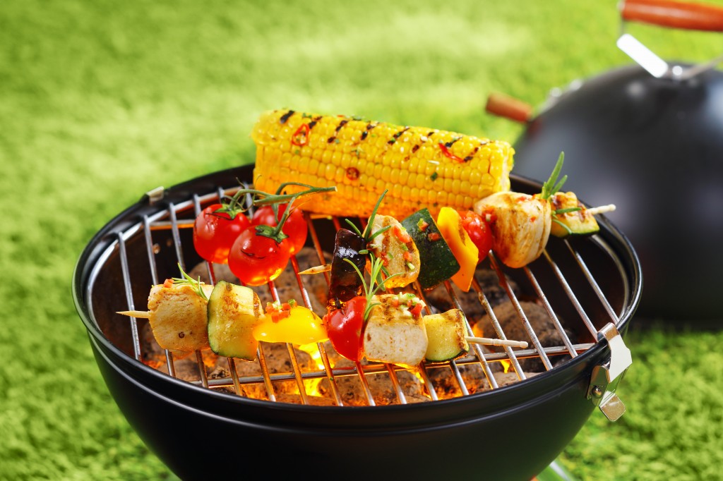 vegetables on a bar-b-que grill