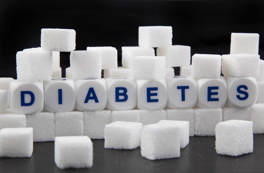 sugar cubes representing glucose and diabetes