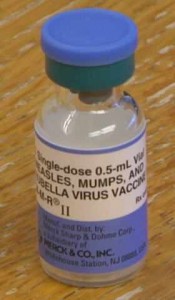 measles, mumps and rubella vaccine tube
