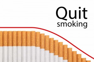 Image of cigarettes with Quit Smoking title