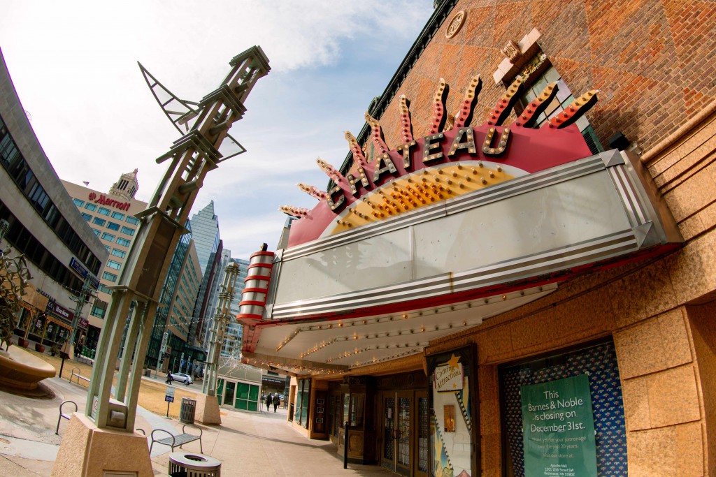Chateau Theatre building on Peace Plaza in downtown Rochester