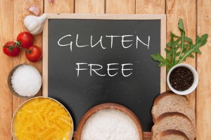 gluten free written on a chalkboard