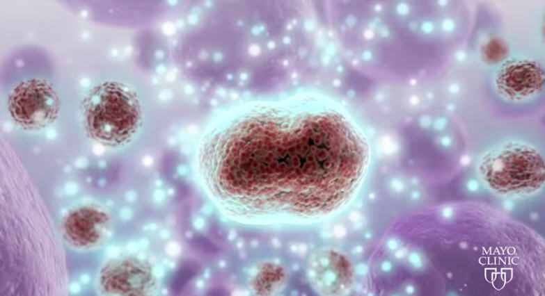 illustration of cancer cells multiplying