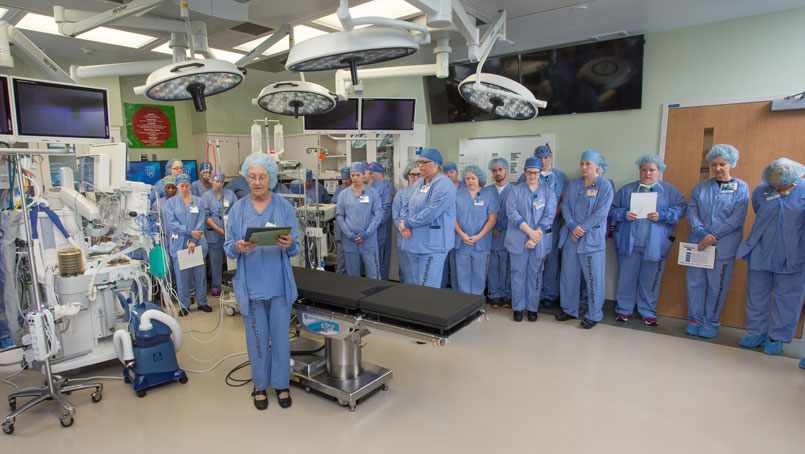 operating room blessing at Saint Marys Campus