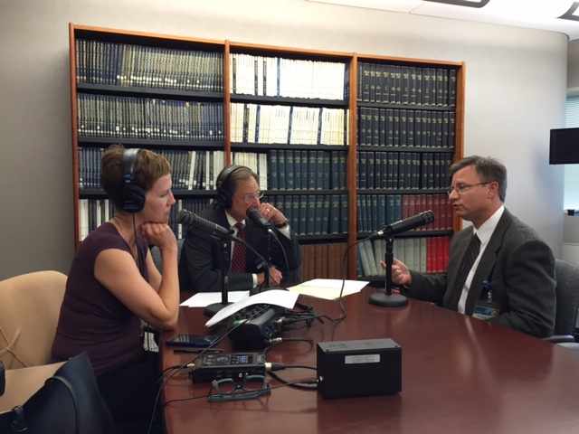 Dr. Eric Sorenson being interview for Mayo Clinic Radio