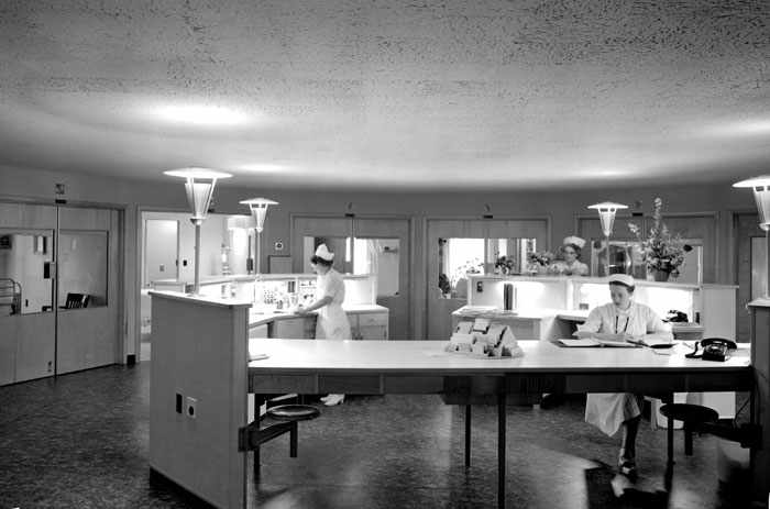 circle nurses unit in hospital 1957
