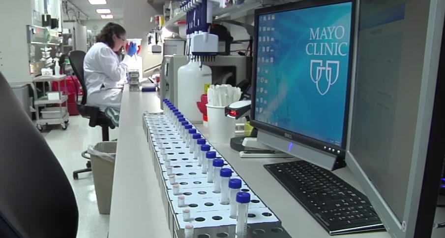 Mayo Clinic Biobank research lab, clinical trial