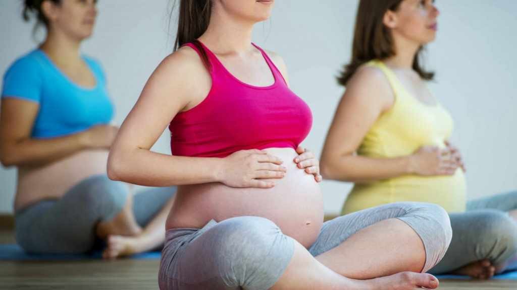 pregnant women sitting