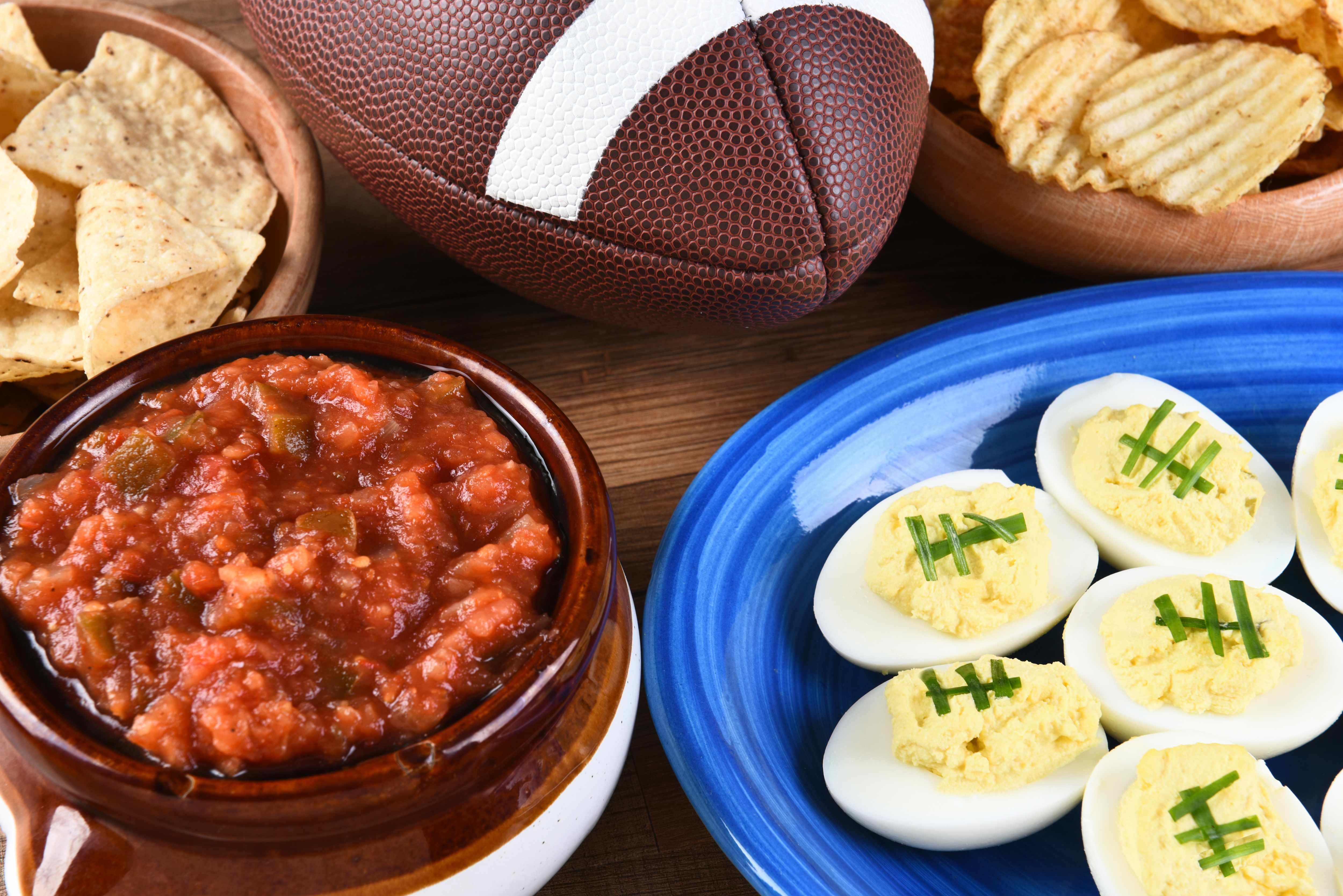 football party snacks and food