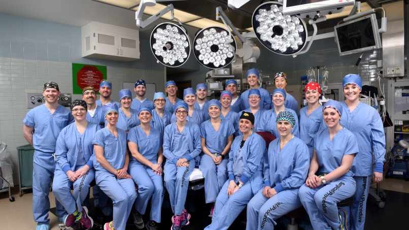 Participantes en el programa para enfermeros en anestesia de la Escuela de Ciencias de la Salud de Mayo
