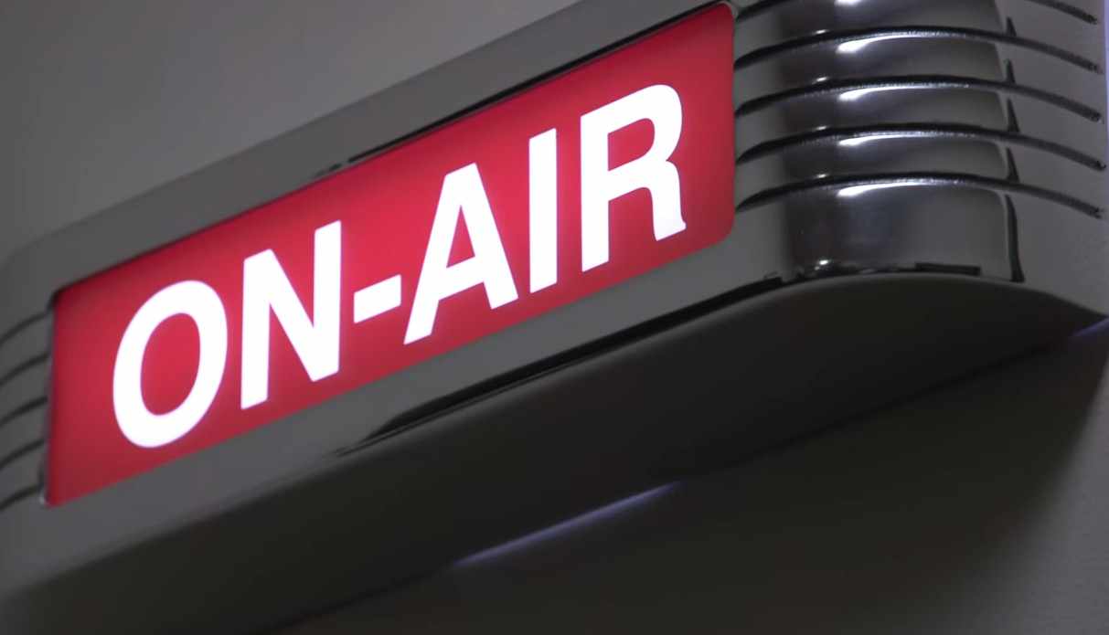 Mayo Clinic Radio studio On-Air sign