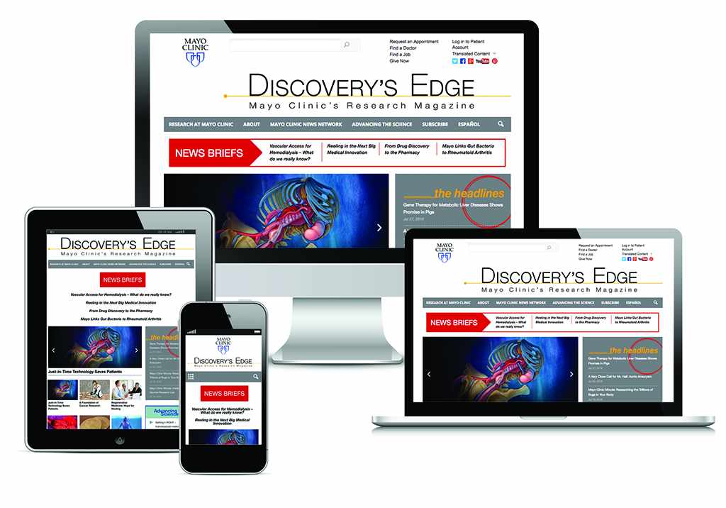 Discovery's Edge displayed on digital devices