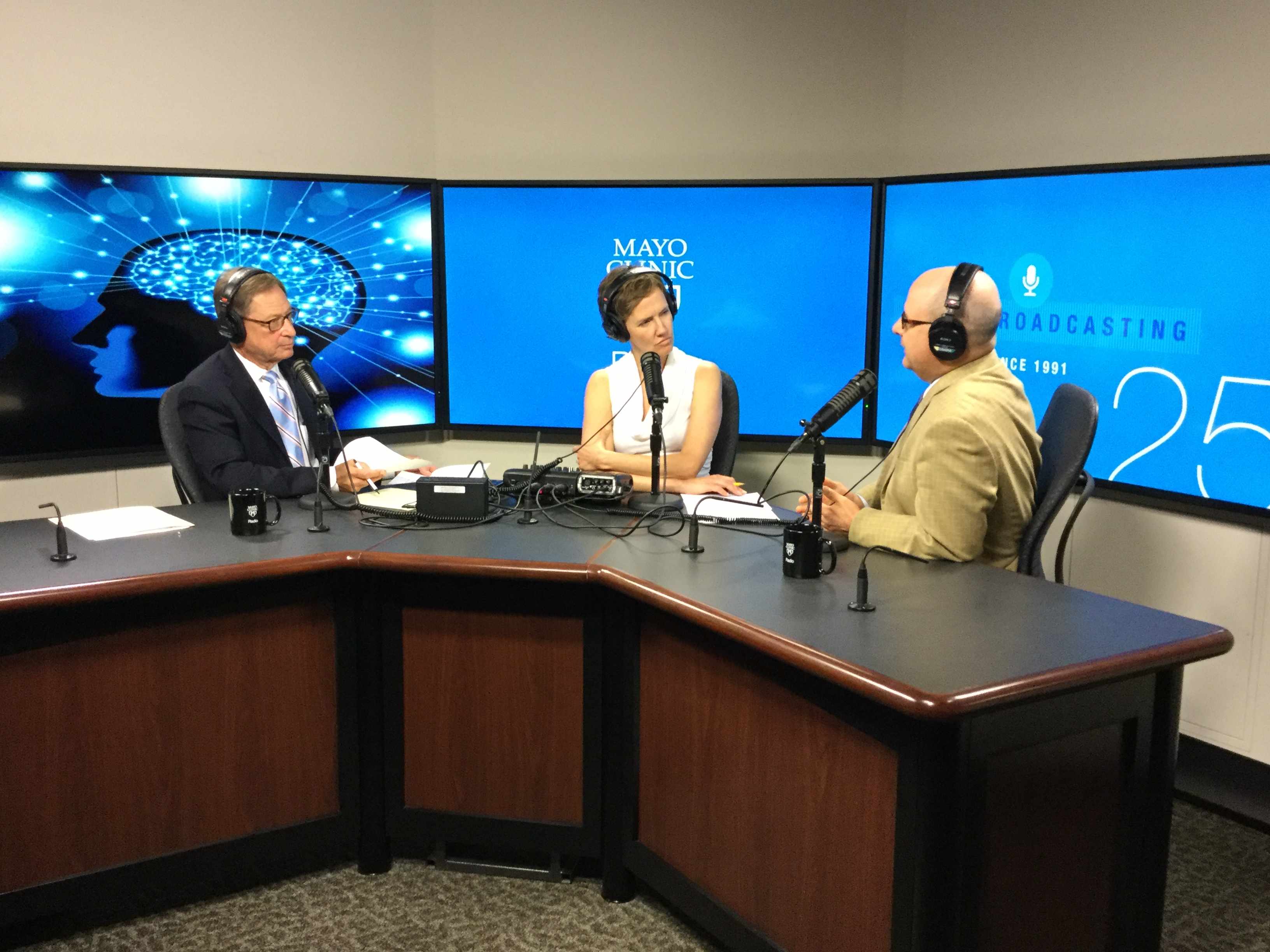 Dr. Jeffrey Staab being interviewed on Mayo Clinic Radio