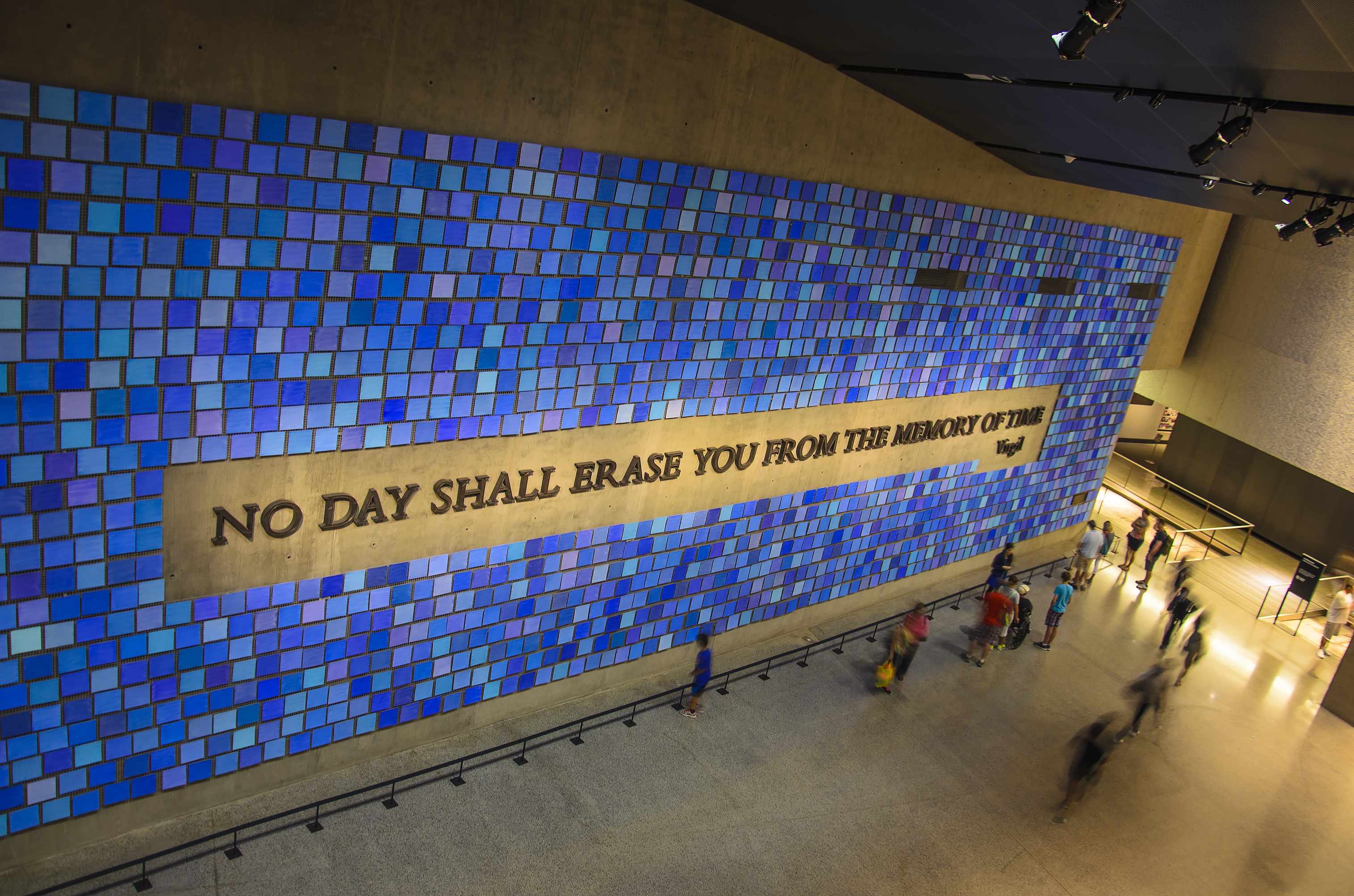 JULY 2016: Interior of the 9/11 Memorial Museum in New York City