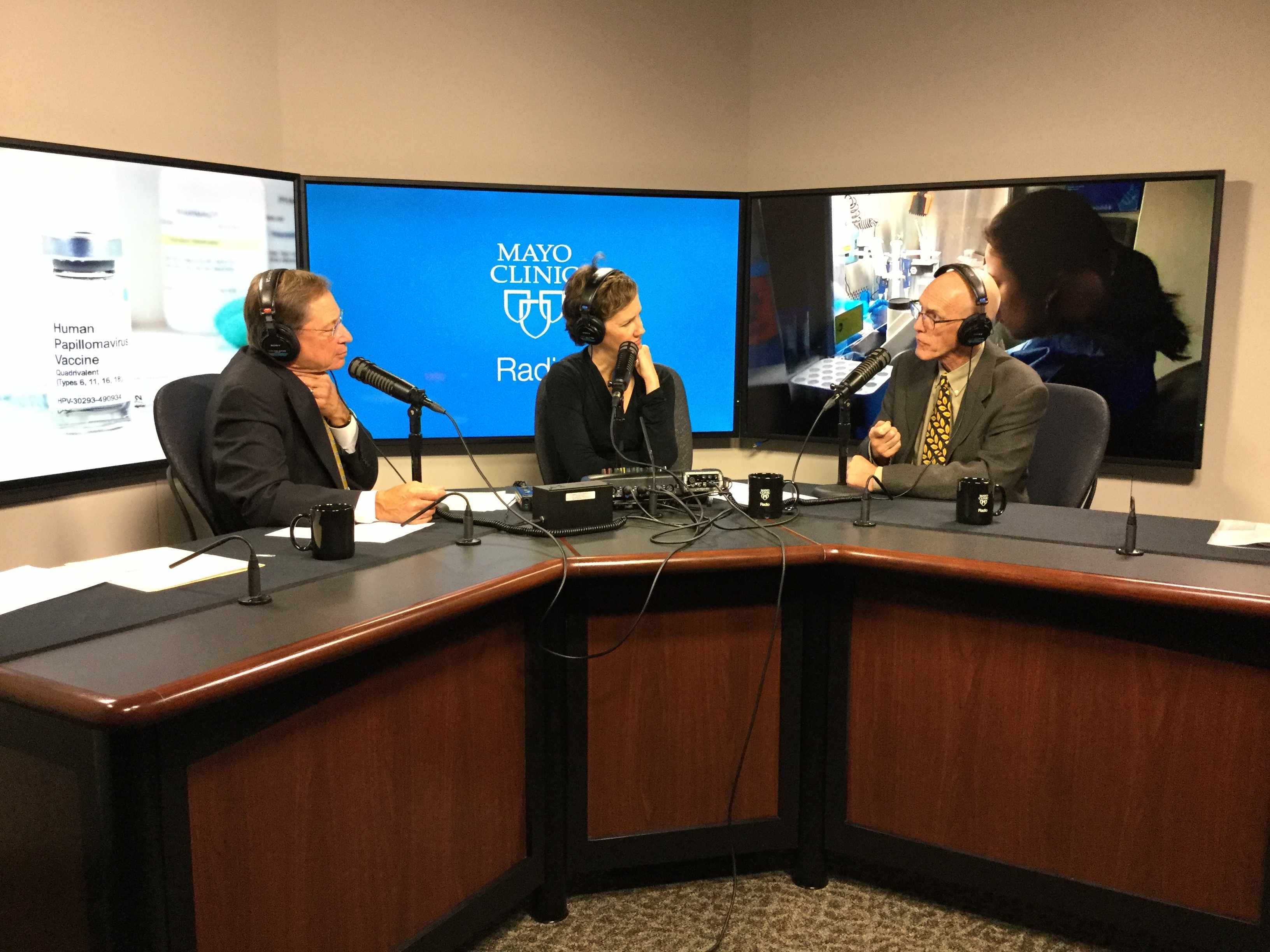 Dr. Gregory Poland being interviewed on Mayo Clinic Radio
