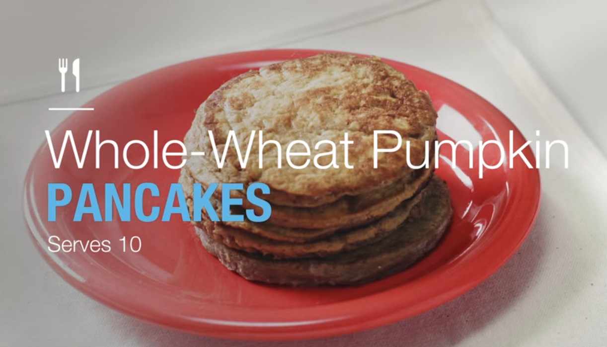 whole wheat pumpkin pancakes