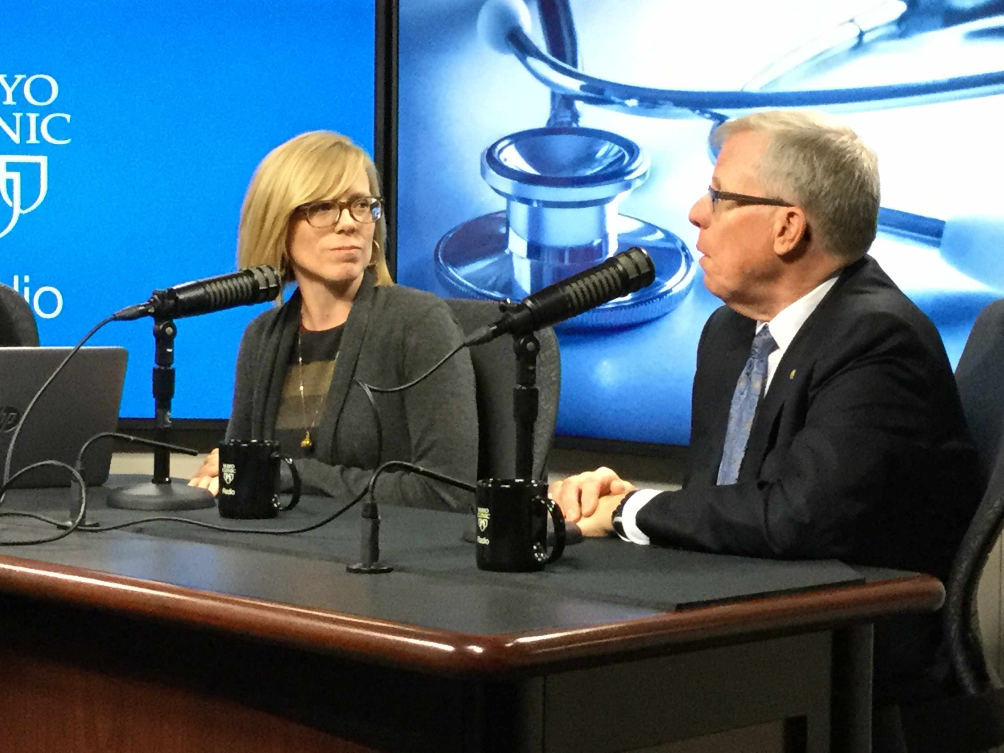 Dr. John Wilkinson and Dr. Elizabeth Cozine on Mayo Clinic Radio
