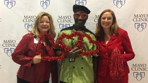 Mayo Clinic Employees in red for National Wear Red Day