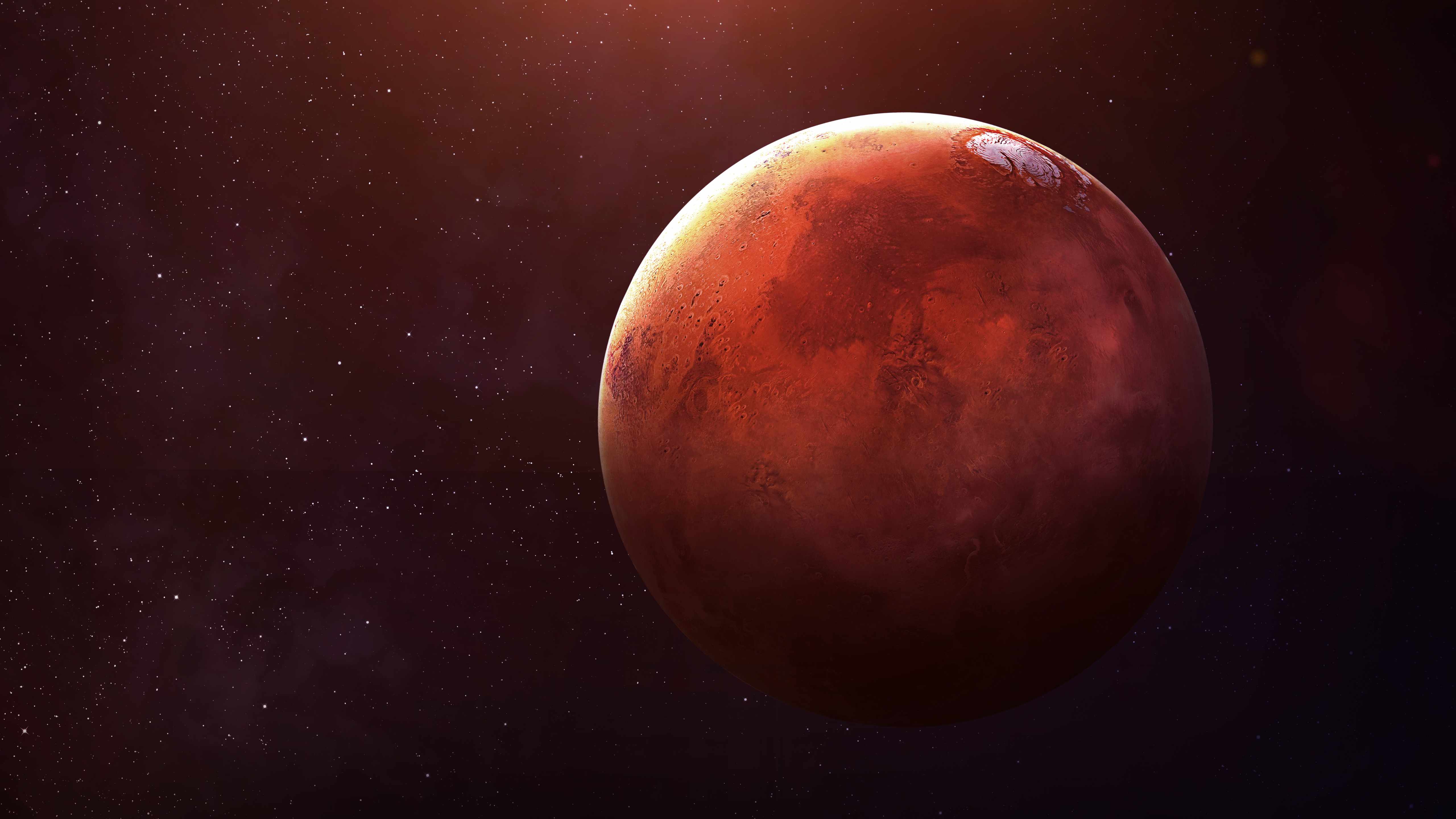 image of planet Mars, red planet