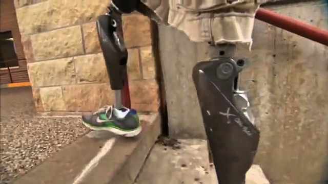 prosthetic knees walking up stairs