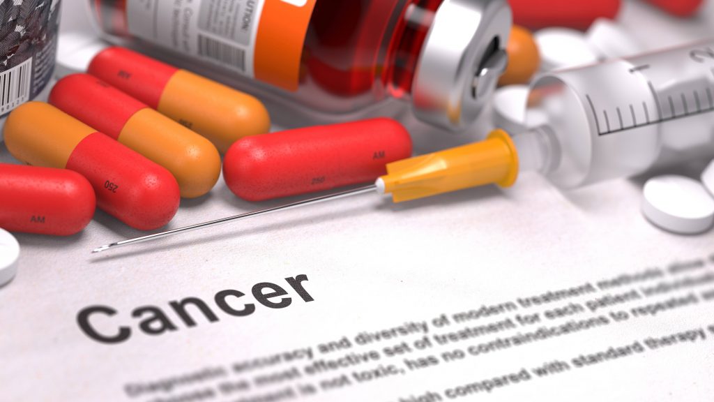 Cancer diagnosis: Red Pills, Injections and Syringe