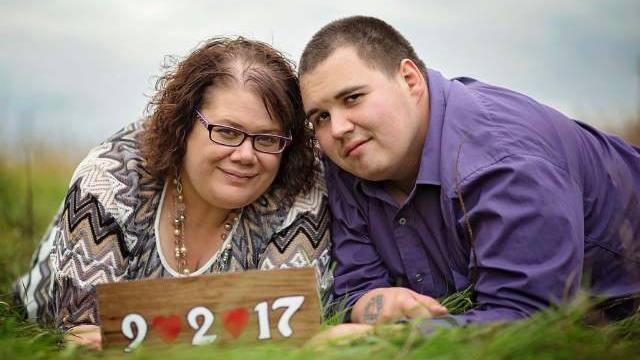 epilepsy patient Chris White and his wife Tina in their engagement picture