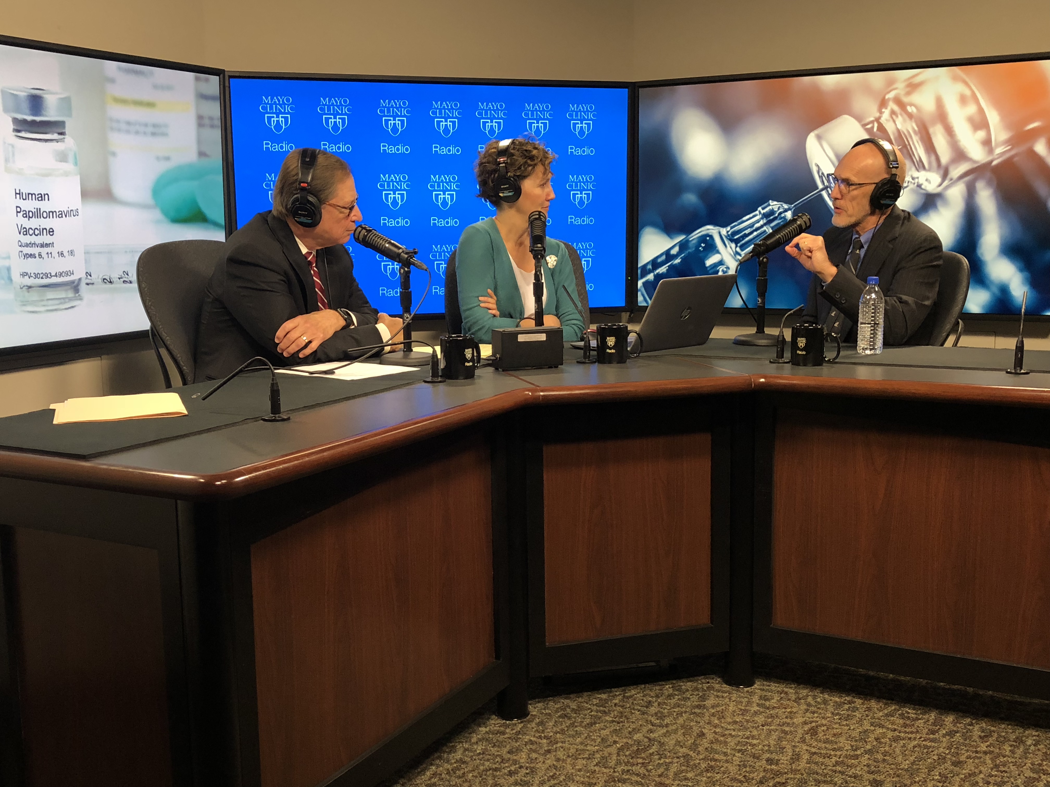 Dr. Gregory Poland being interviewed on Mayo Clinic Radio