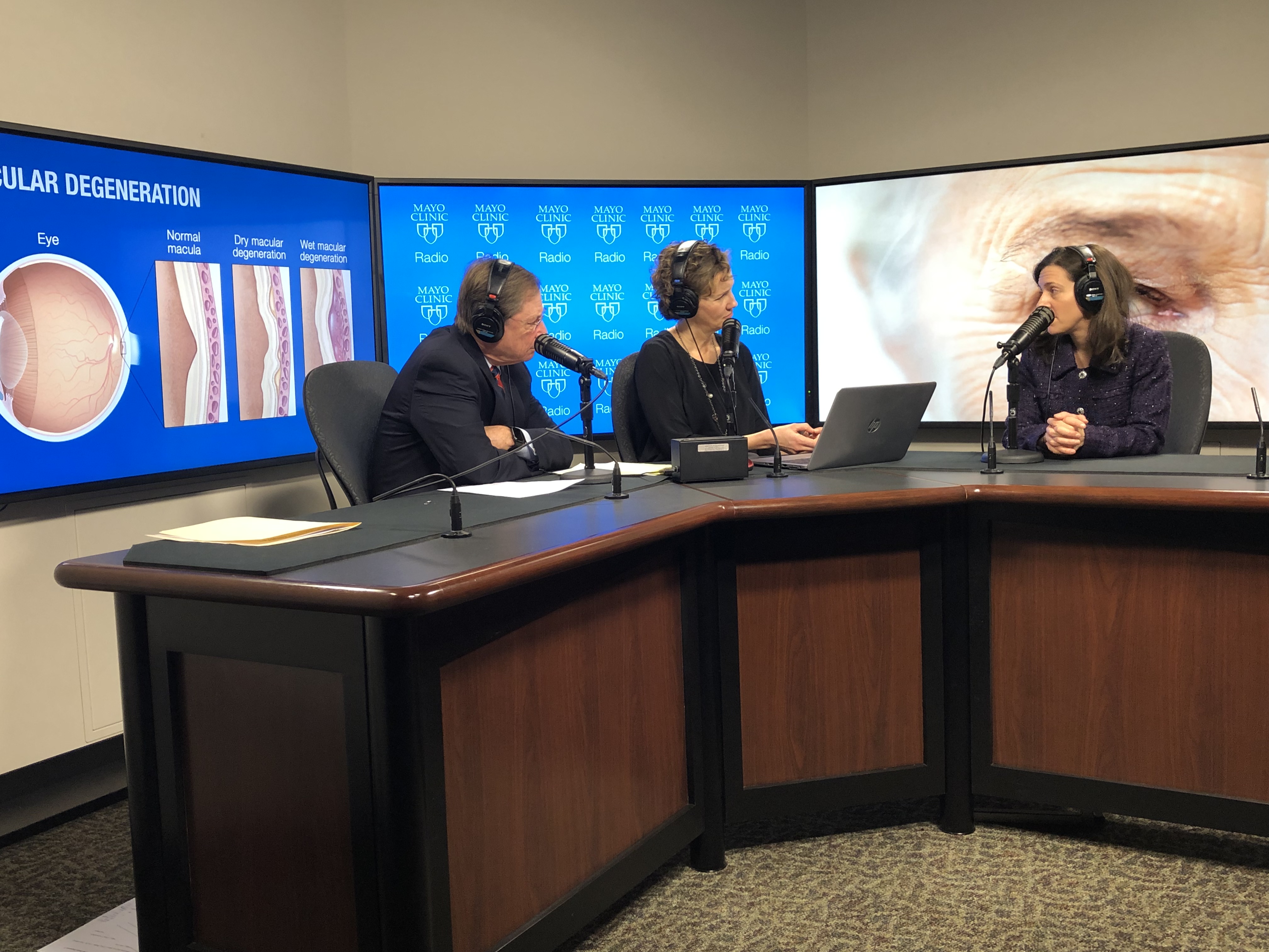 Dr. Sophie Bakri being interviewed on Mayo Clinic Radio
