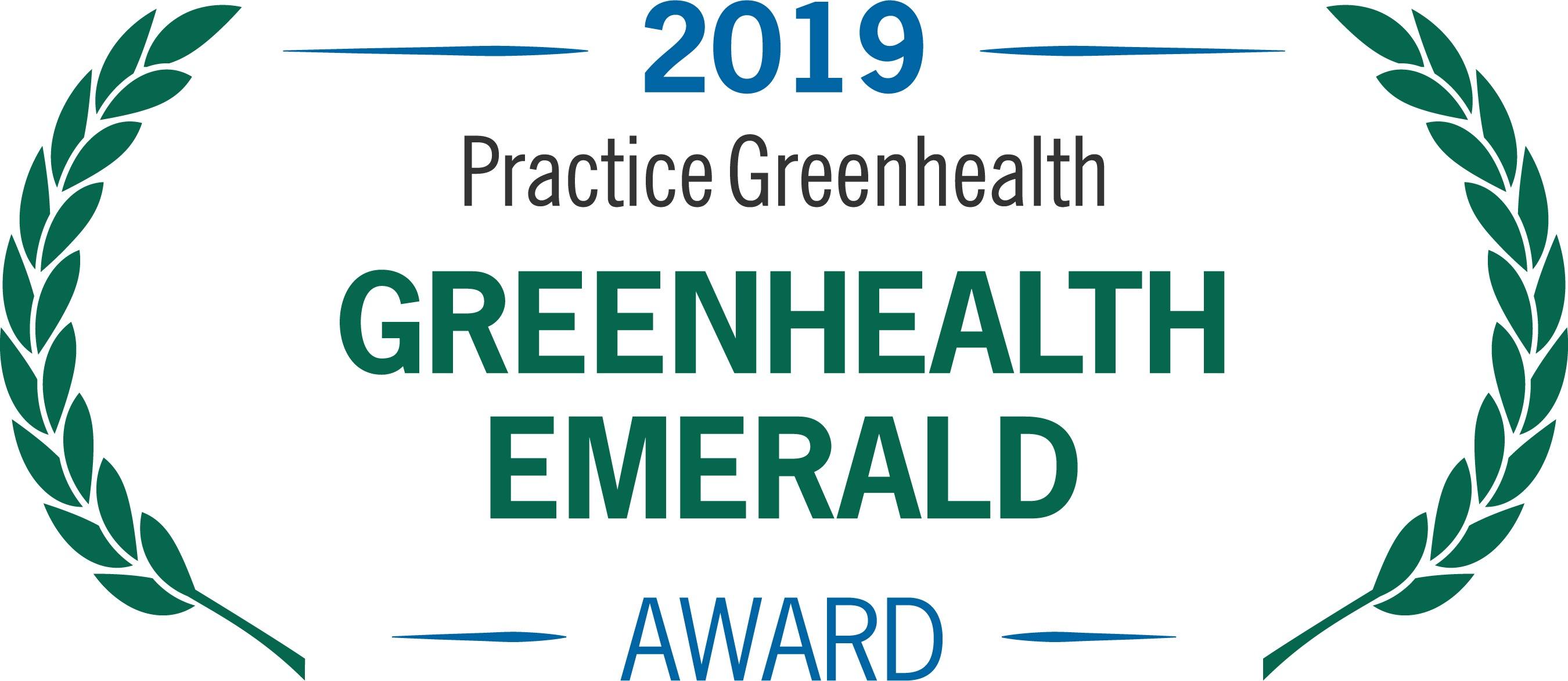 Practice Greenhealth Emerald Award 2019