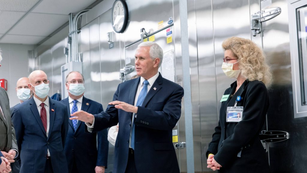 Vice President Pence on the Mayo Clinic lab tour