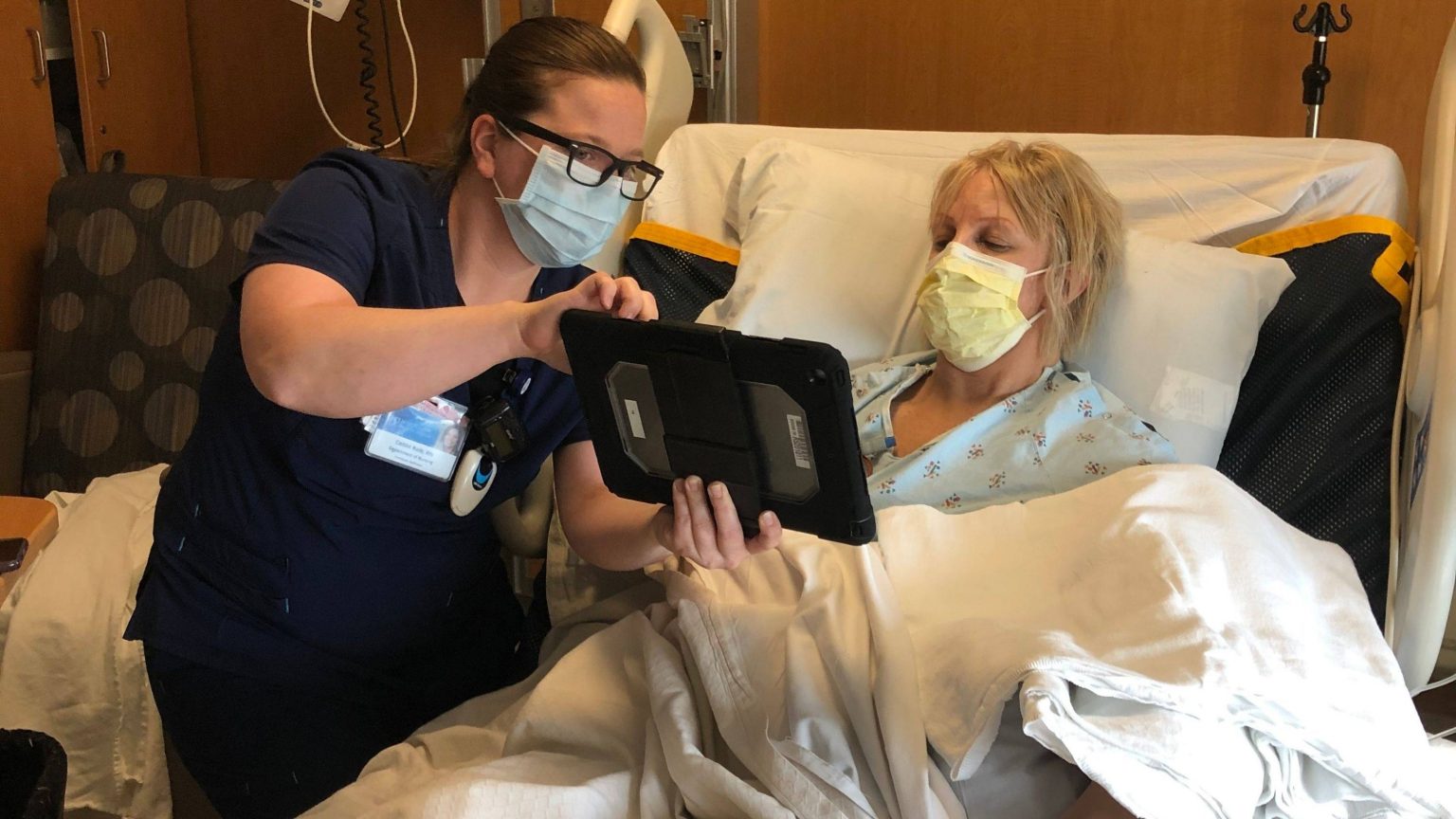 Patients stay connected to family, friends, and providers with Bedside