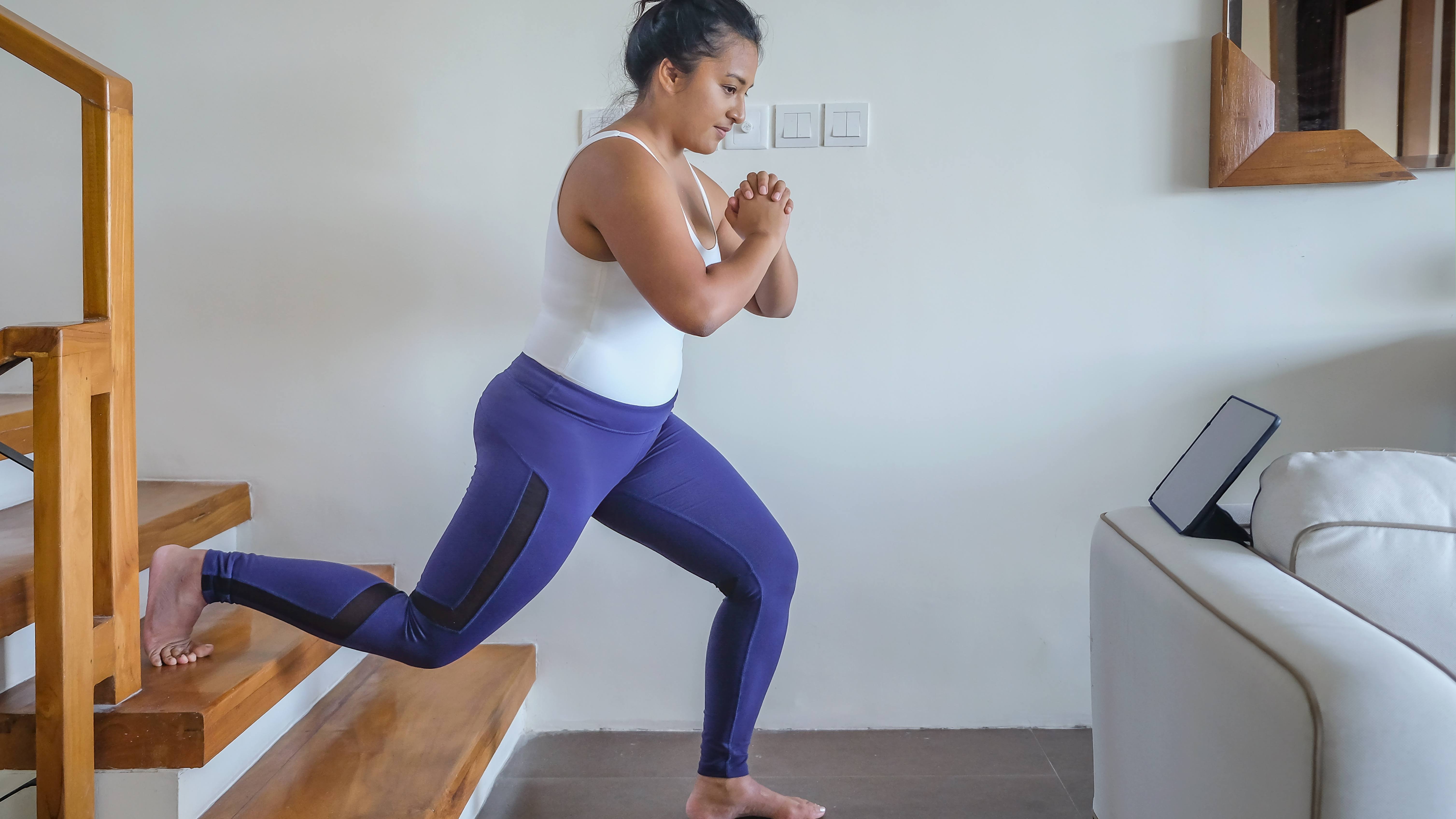 You Can Do This 15-Minutes of Stair Work Out at Home