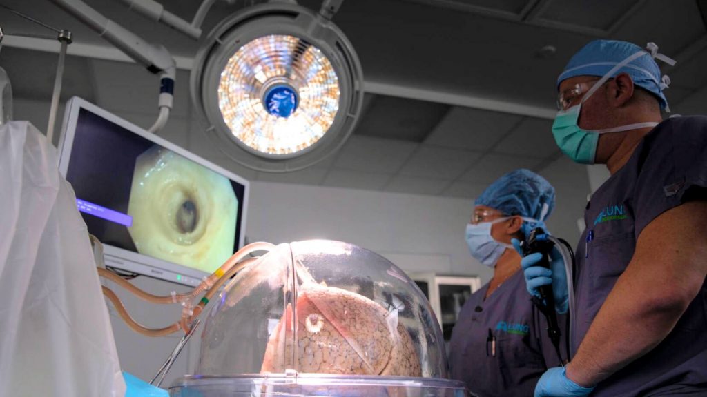 Mayo Clinic lung transplant surgery in operating room