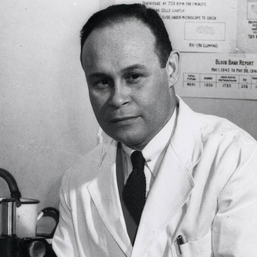 Black and white image of Dr. Charles R Drew Courtesy of the Moorland-Spingarn Research Center.