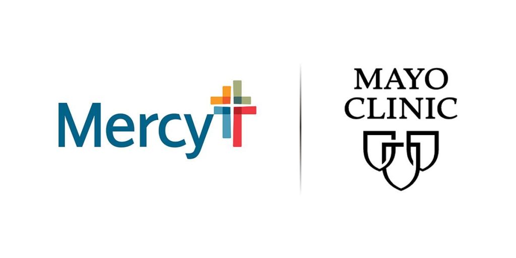 Mercy and Mayo Clinic logos