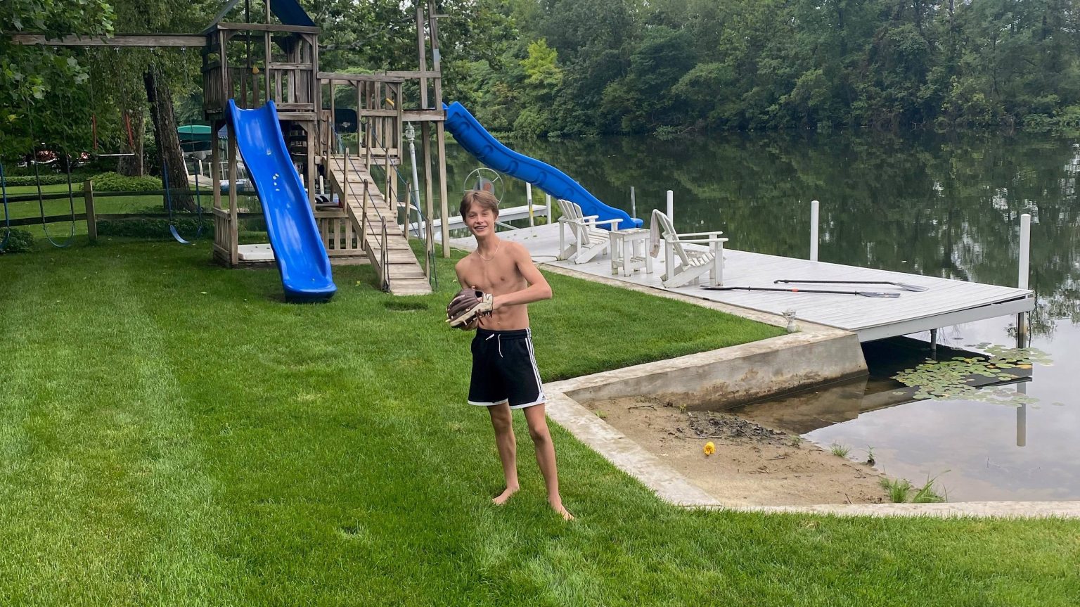 Indiana boy standing tall and hitting the beach after surgery to ...